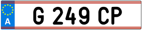 Truck License Plate